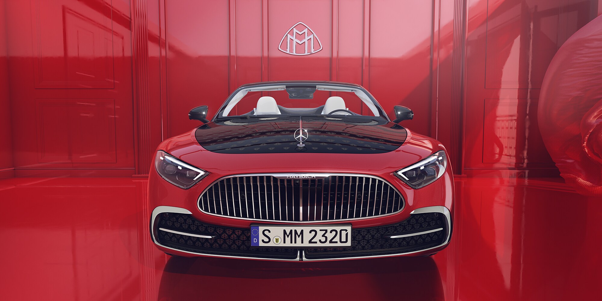 Mercedes-Maybach SL 680以醒目車頭和全新Maybach專屬保險桿迎向世界,展現優雅氣質。 Mercedes-Maybach SL 680以醒目車頭和全新Maybach專屬保險桿迎向世界,展現優雅氣質。